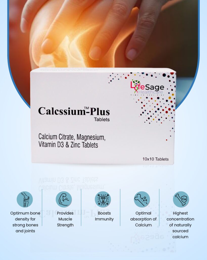 Stay active and strong with Calcssium-Plus Tablets supplement