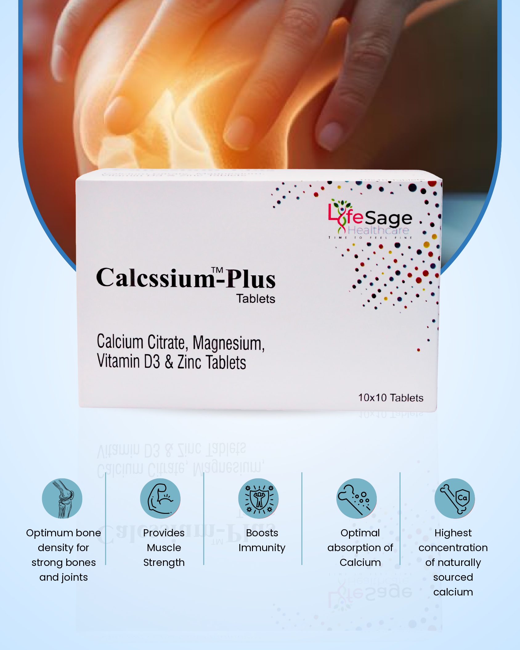 Stay active and strong with Calcssium-Plus Tablets supplement