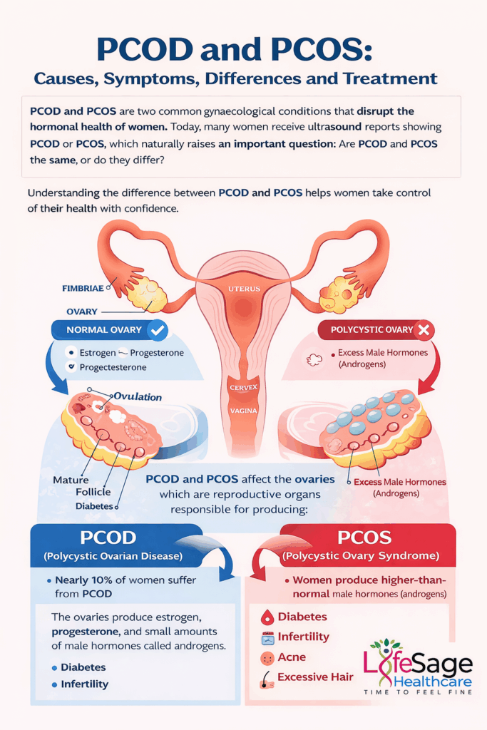 pcod and pcos symptoms